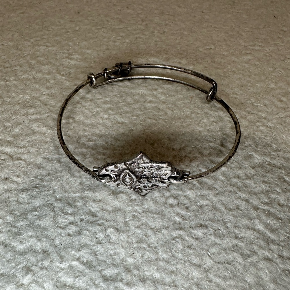Alex and Ani Hamsa Silver Bracelet